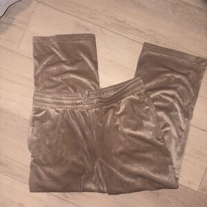 H&M Velour Tan Pants